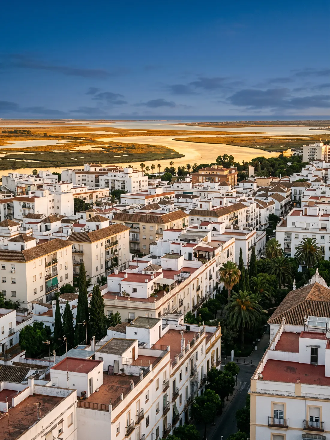 Vista de un conjunto residencial en Huelva